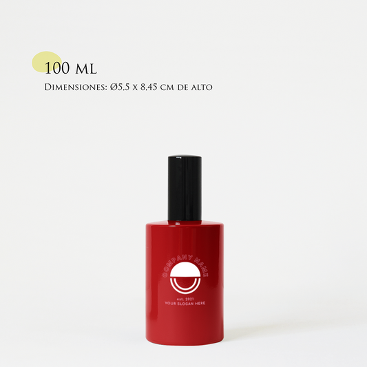Home Spray personalizado | 100 ml | Vaso de cristal tintado + impresión logo/diseño