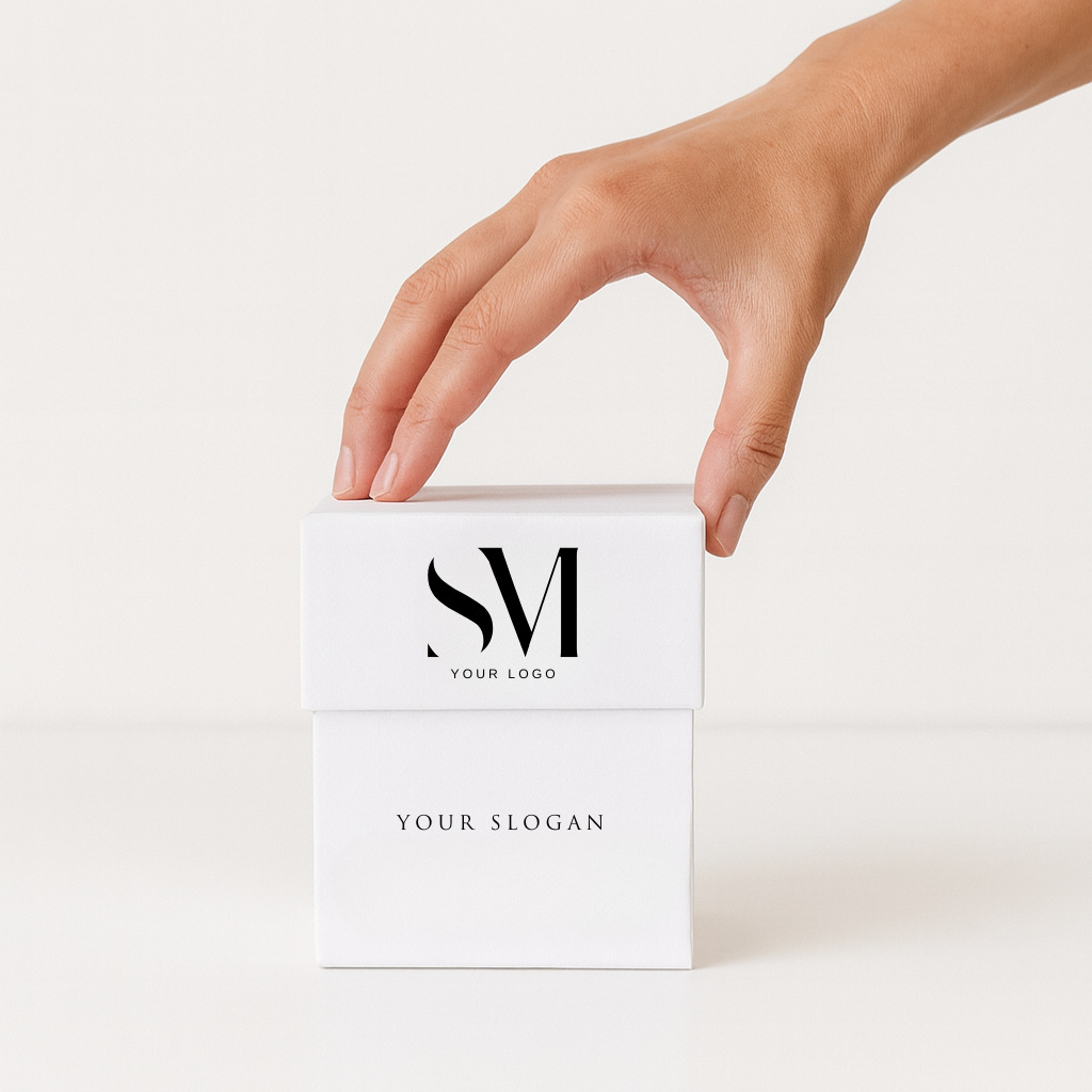 Vela personalizada premium| Con caja regalo de lujo | Tamaño L | Blanca