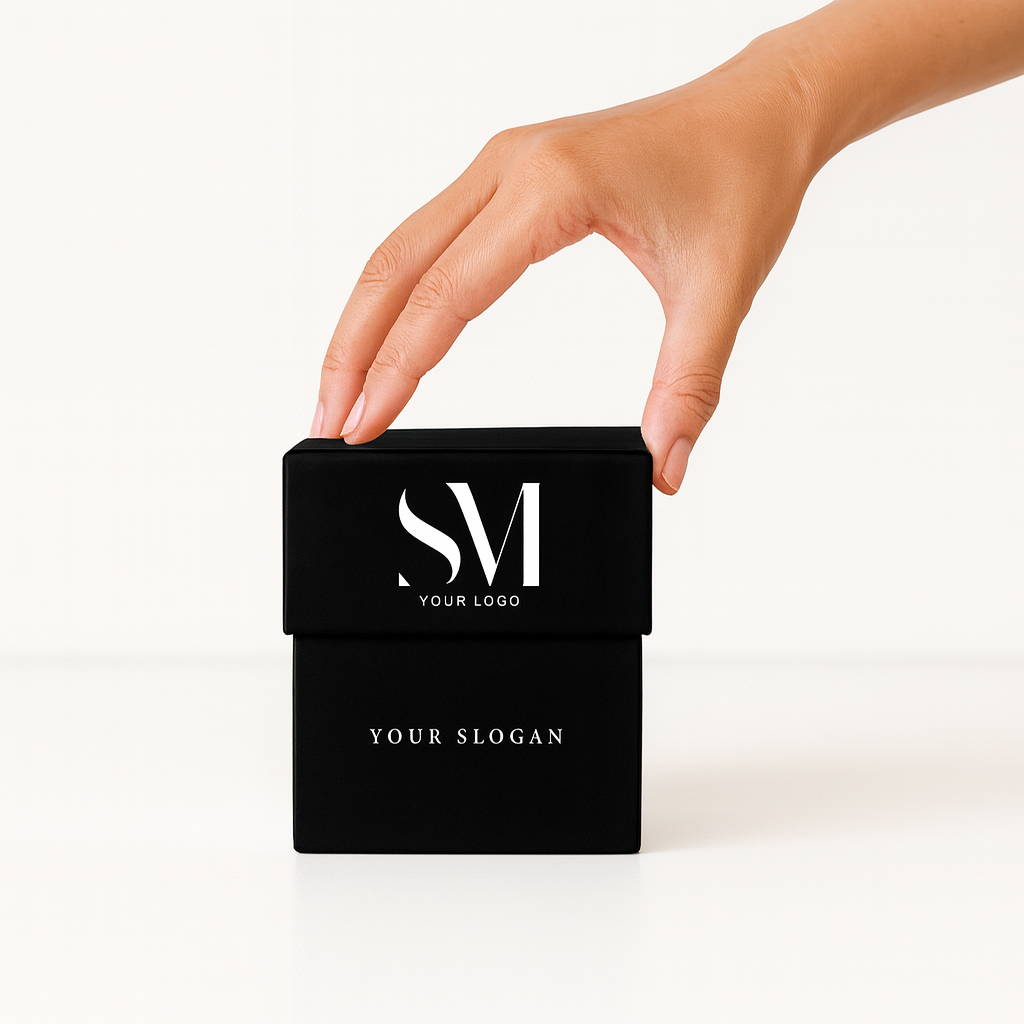 Vela personalizada premium| Con caja regalo de lujo | Tamaño L | Negra