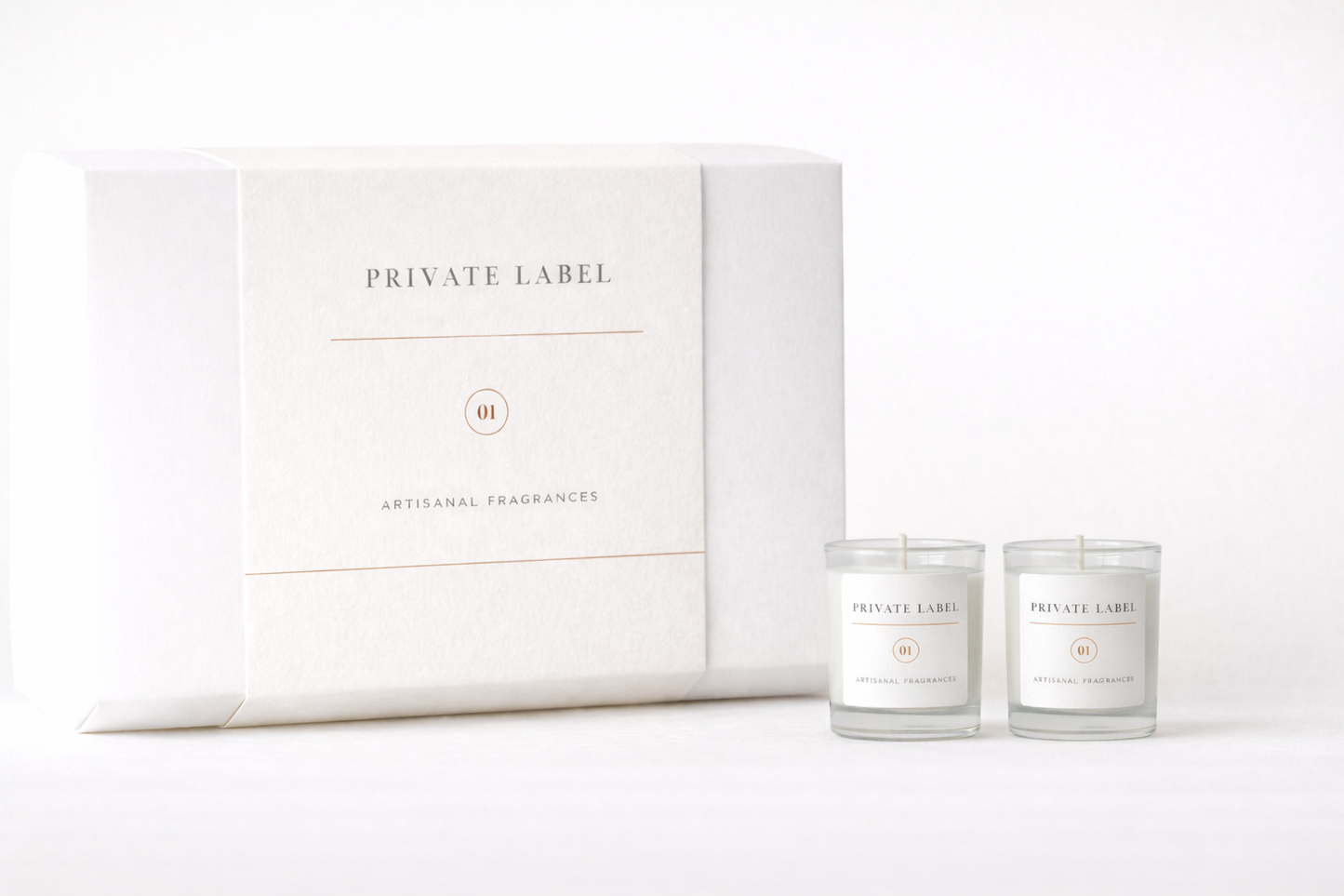 Pack Corporativo Atelier · Dúo de velas